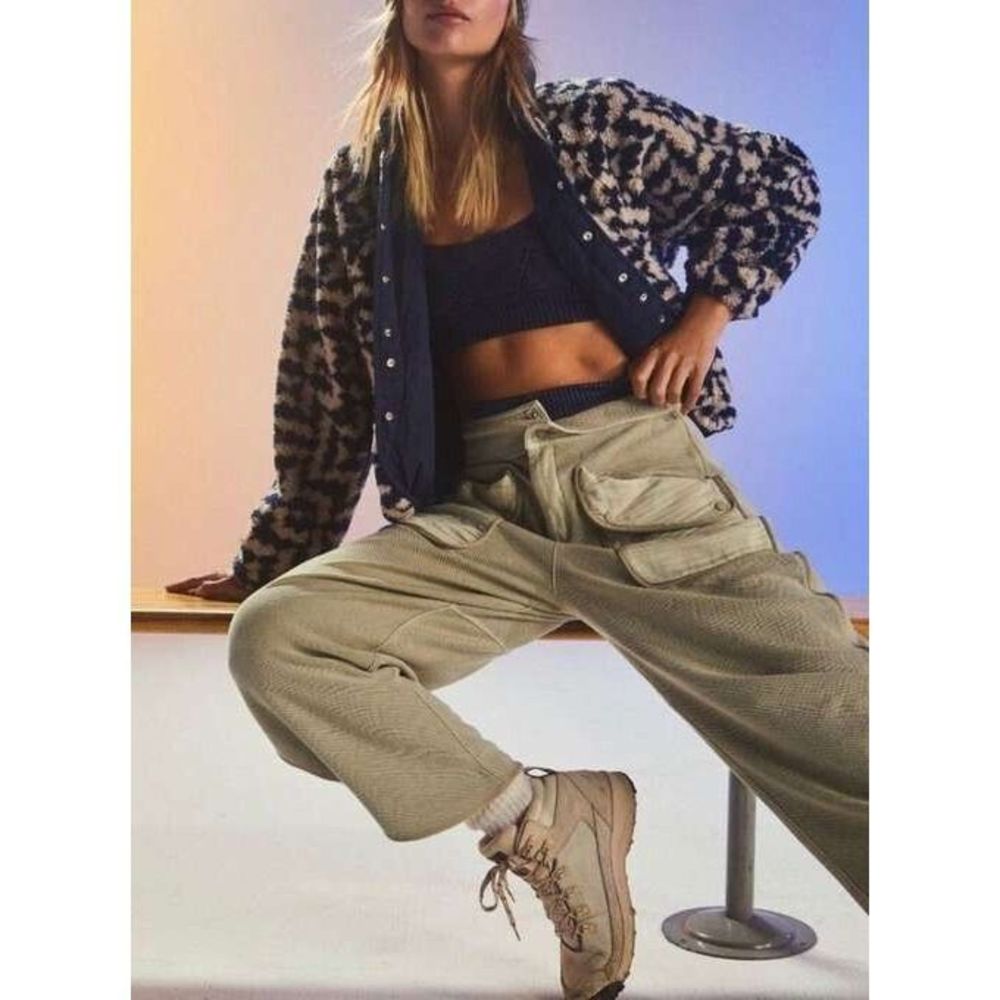 Free People Hit The Slopes Printed Fleece Jacket - Picture 5 of 15